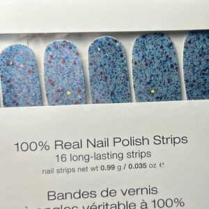 Color Street July Blues Glitter Red Blue Nail Strips